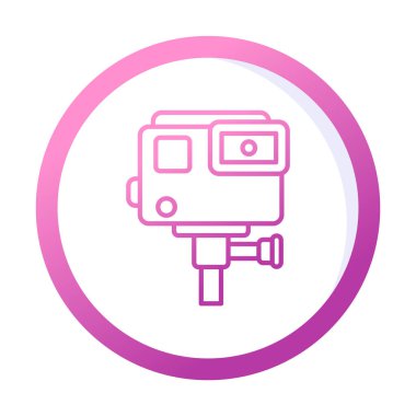 Eylem kamerası vektör illüstrasyonuName