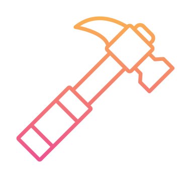 Çekiç ikonu vektör illüstrasyonu