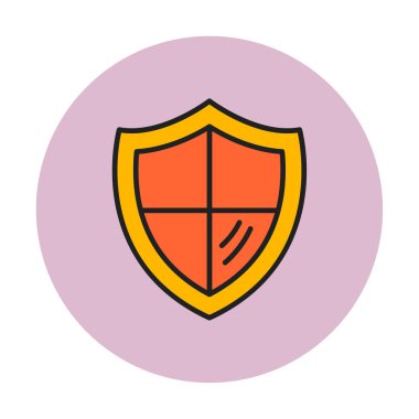 kalkan simgesi, vektör illüstrasyonu