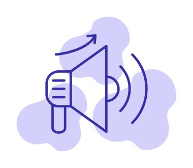 Basit Pazarlama Incerase simgesi, vektör illüstrasyonu