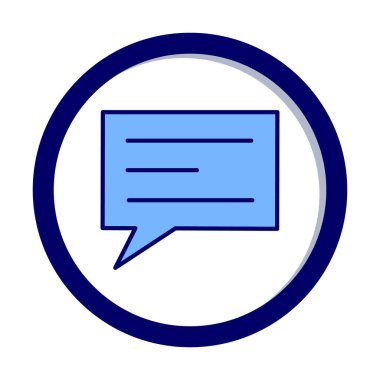 İleti simgesi vektör illüstrasyon tasarımı içeren konuşma balonu