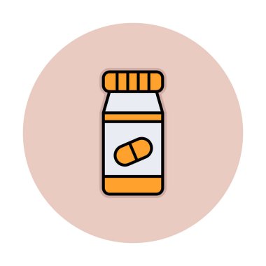 Hapları şişe simge vektör çizim