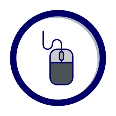 bilgisayar fare simgesi vektör illüstrasyonu 