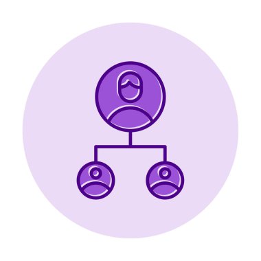 Basit Yardımcı Pazarlama simgesi, vektör illüstrasyonu