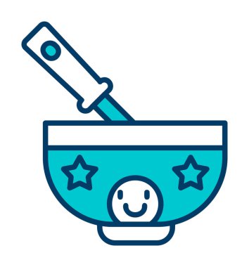 Bebek maması simgesinin vektör illüstrasyonu