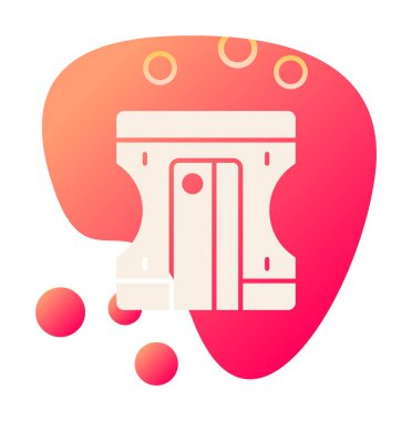 Kalem kalemtıraş simge vektör çizim