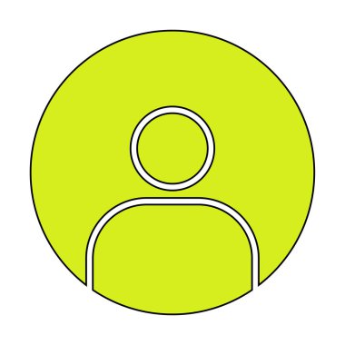 kullanıcı simgesi işaret vektörü çizimi 