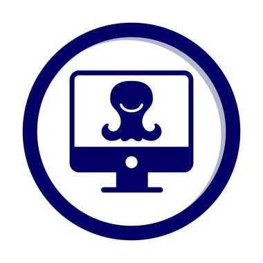 Uzaylı Araştırma simgesi vektör illüstrasyonu