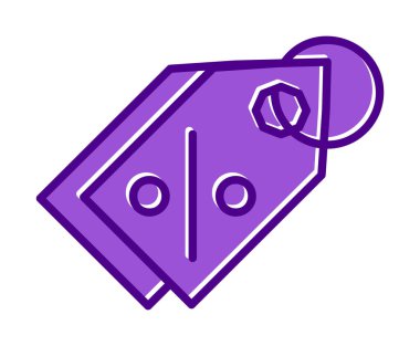 Etiket. Web simgesi basit illüstrasyon                