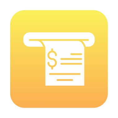 fatura simgesi, vektör illüstrasyonu basit tasarım