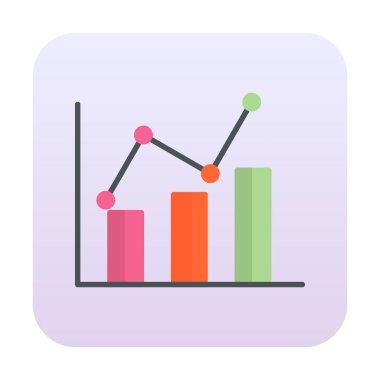 Grafik. Web simgesi basit illüstrasyon 