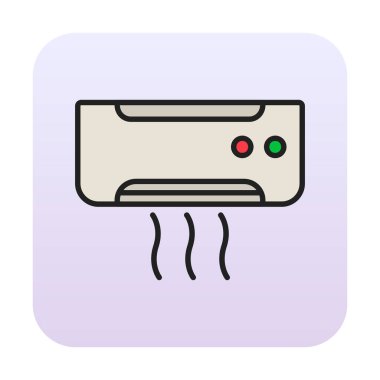 Klima ağı basit simgesi.