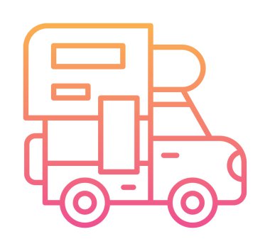 Kamp simgesi vektör illüstrasyonu