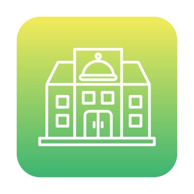 Beyaz arkaplanda restoran vektör illüstrasyonu