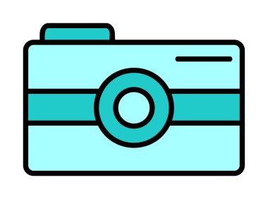 Kamera. Web simgesi basit illüstrasyon 