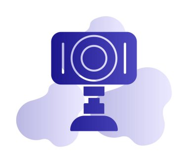Web kamera simge vektör çizim
