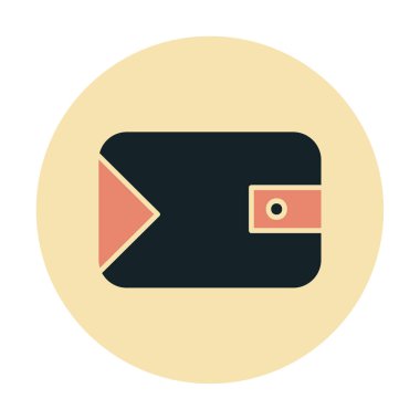 cüzdan web simgesi basit illüstrasyon