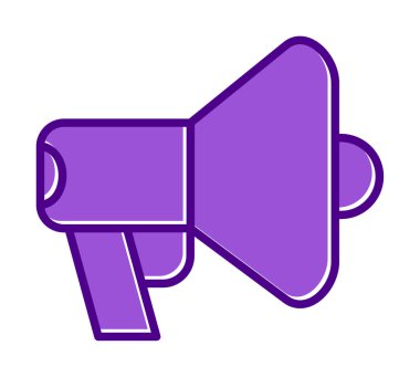 megafon simgesi, vektör illüstrasyonu