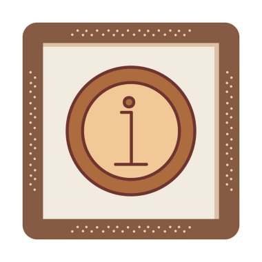 bilgi simgesi. bu daire beyaz bir arkaplanda izole edilmiş 