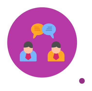 Kullanıcılar iletişim konsepti vektör illüstrasyonunu sohbet