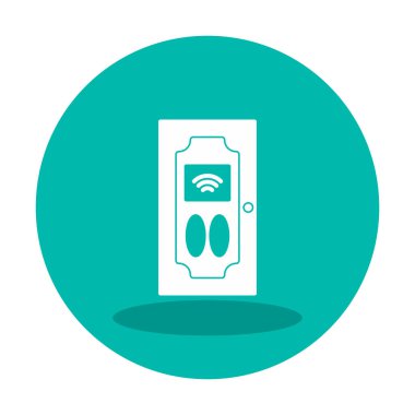 Akıllı Kapı simgesi vektör çizimi