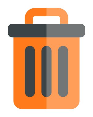 Çöp kutusu web simgesi, vektör illüstrasyonu