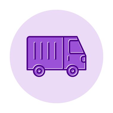 Van düz vektör simgesi