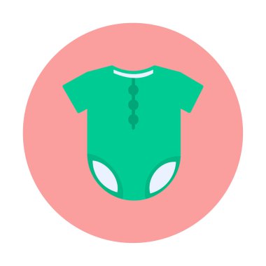 Baby Outfit Icon, Infant Bodysuit, Vector Illustration clipart