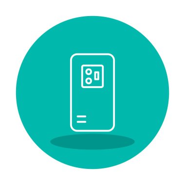 Mobil Arka Kamera simgesi, vektör illüstrasyon tasarımı