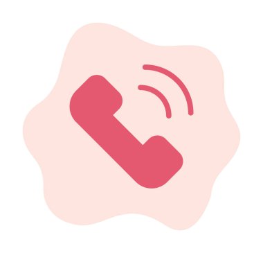 telefon arama simgesi, vektör illüstrasyonu basit tasarım