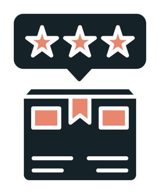 Teslimat kutusu simgesi, vektör illüstrasyonu basit tasarım