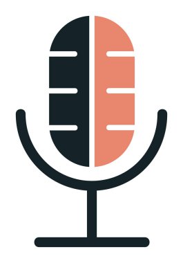 Illustration vector graphic of microphone icon