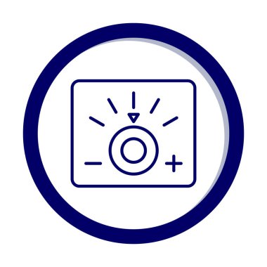 Loş simgenin vektör illüstrasyonu