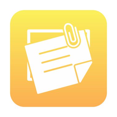 Yapışkan Notlar simge vektör çizimi