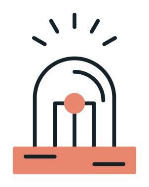 Siren simgesi vektör illüstrasyonu