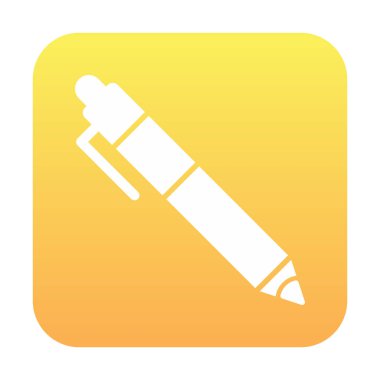 Kalem düz simgesi. Vektör çizim