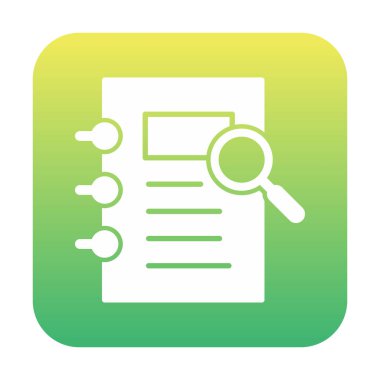 ofis kağıdı ve büyüteç