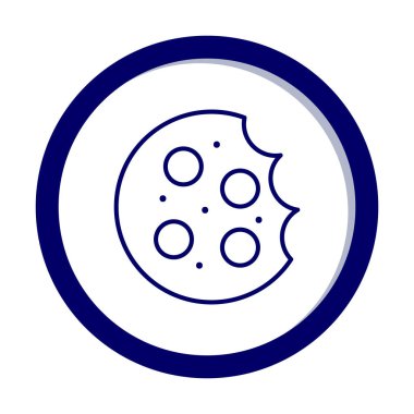 tatlı kurabiye izole vektör illüstrasyonu