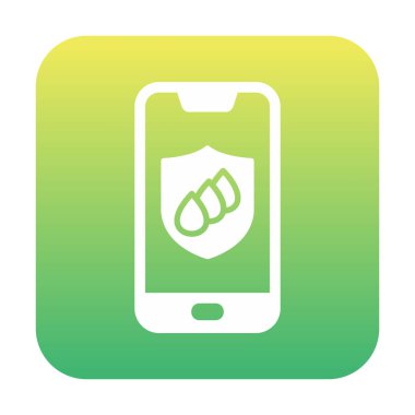 Su geçirmez telefon simgesi, vektör illüstrasyonu