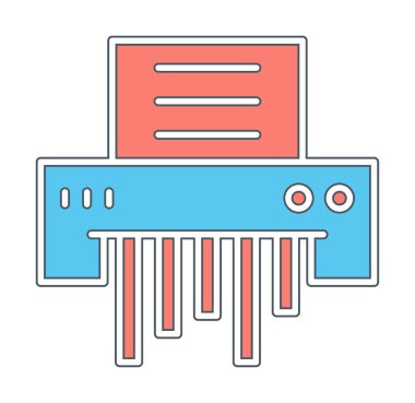 kağıt öğütücü makinenin vektör çizim