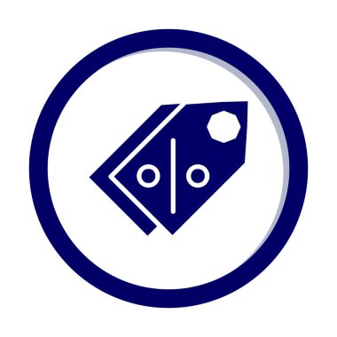 Etiket. Web simgesi basit illüstrasyon                