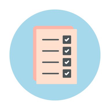 Kontrol listesi vektör illüstrasyonu