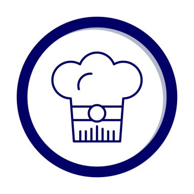 Şef şapka web simgesi beyaz arkaplanda izole edildi