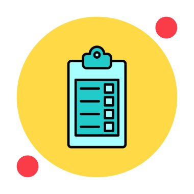 Basit Pano Simgesi, vektör illüstrasyonu