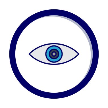 Göz simgesi, vektör illüstrasyon tasarımı 