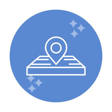 konum pin simgesi, vektör illüstrasyonu basit tasarım