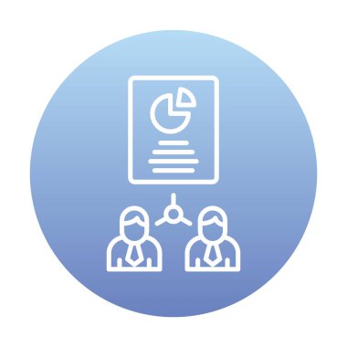 Work Distribution web icon, vector illustration 