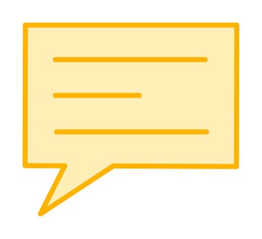 konuşma kabarcığı vektör çizimi