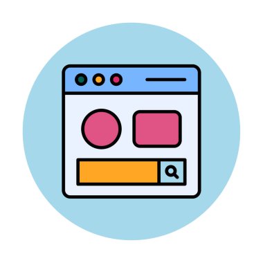 Basit sayfa satırını, ana vektör ögelerini ara