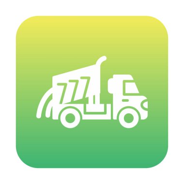 Vektör Tasarımı Çöp Kamyonu Simgesi Biçimi